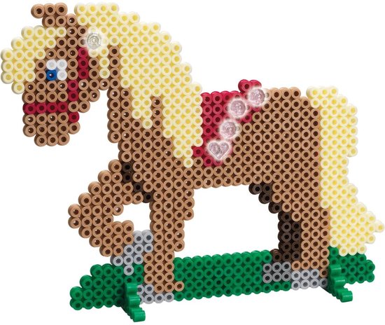 Hama Strijkkralen Paardenrijsschool 4000 Stuks Multicolor/Glitter