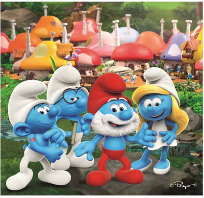 Clementoni Super Color Puzzel Smurfen 3x48 Stukjes