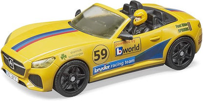 Bruder 02504 RAM Power Wagon en Roadster Bruder Racing Team + Figuur 1:16