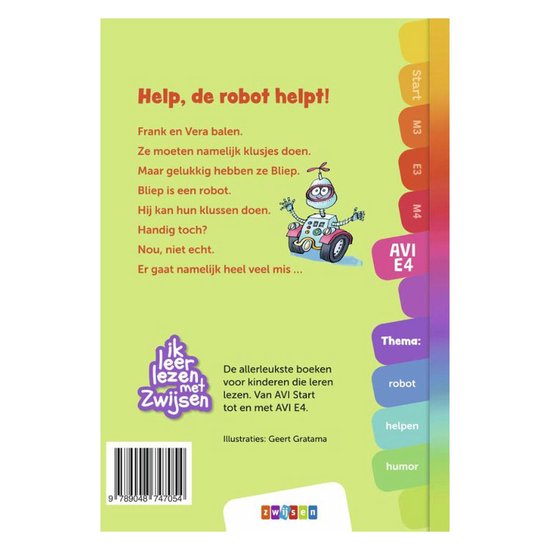 Zwijsen Boek AVI M4 Help de Robot Helpt!