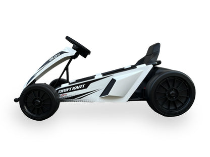 Rollzone Drift Go-Kart, 24 Volt Lithium Kart Met 200 Watt Motoren, Nieuwe Editie!