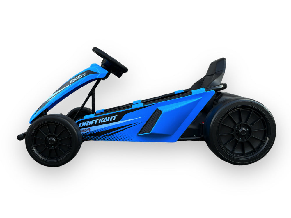 Rollzone Drift Go-Kart, 24 Volt Lithium Kart Met 200 Watt Motoren, Nieuwe Editie!