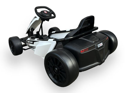 Rollzone Drift Go-Kart, 24 Volt Lithium Kart Met 200 Watt Motoren, Nieuwe Editie!