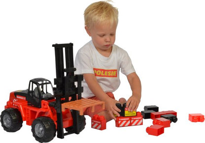 Polesie Mammoet Vorkheftruck + Bouwblokken