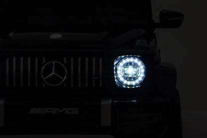 Mercedes G63, Kinderauto Met Lithium Accu, Rubberen Banden, Leder Zitje
