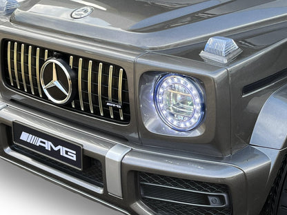 Mercedes G63, 12 Volt Kinder Accu Auto, Rubberen Banden, Leder Zitje En Meer!