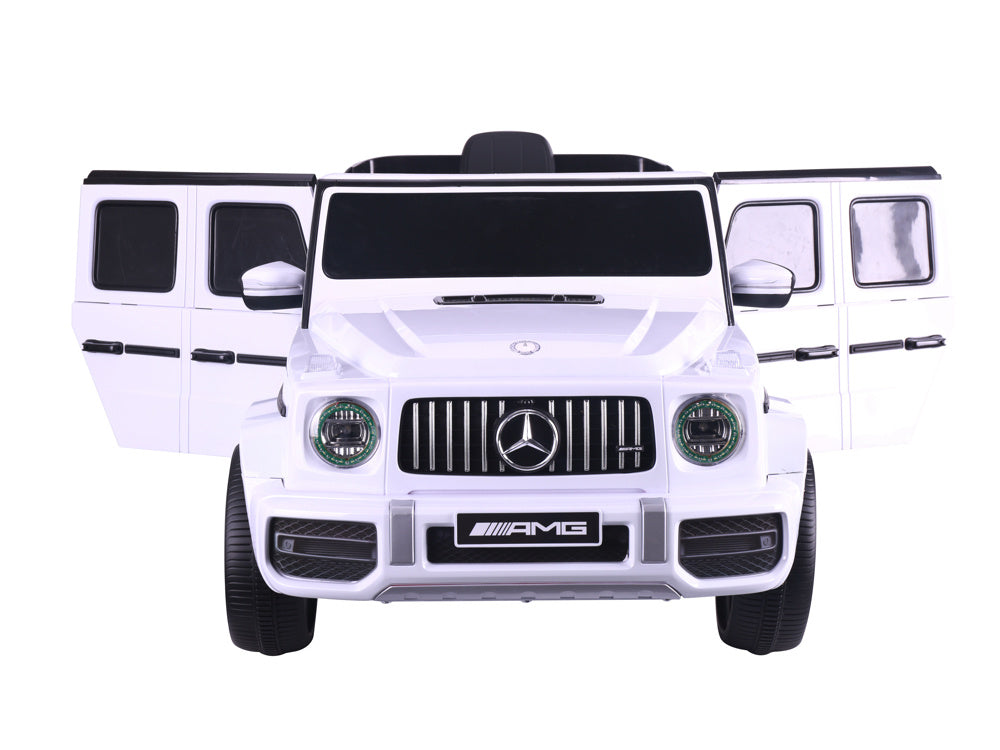 Mercedes G63, Kinderauto Met Lithium Accu, Rubberen Banden, Leder Zitje
