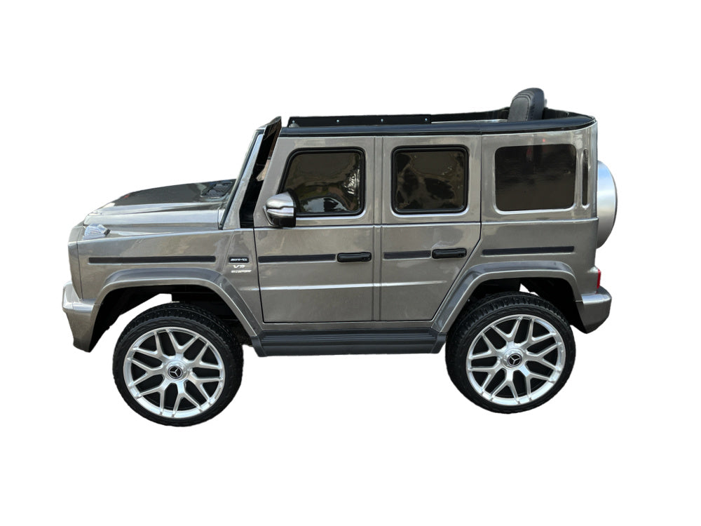Mercedes G63, 12 Volt Kinder Accu Auto, Rubberen Banden, Leder Zitje En Meer!