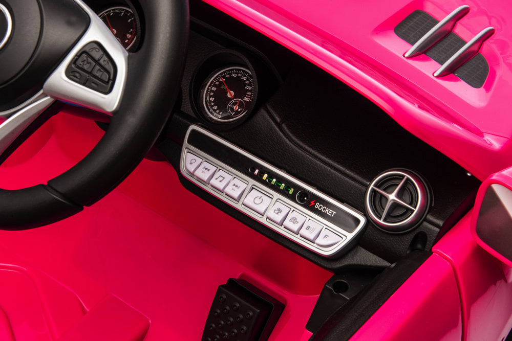 Mercedes Sl500, 12 Volt Elektrische Kinderauto Met Een Lithium Accu, Rubberen Banden, Leder Zitje En Meer!