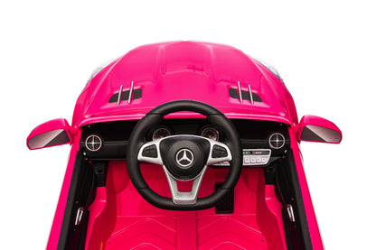 Mercedes Sl500, 12 Volt Elektrische Kinderauto Met Een Lithium Accu, Rubberen Banden, Leder Zitje En Meer!