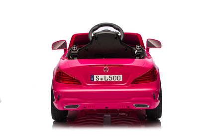 Mercedes Sl500, 12 Volt Elektrische Kinderauto Met Een Lithium Accu, Rubberen Banden, Leder Zitje En Meer!