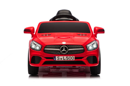 Mercedes Sl500, 12 Volt Elektrische Kinderauto Met Een Lithium Accu, Rubberen Banden, Leder Zitje En Meer!
