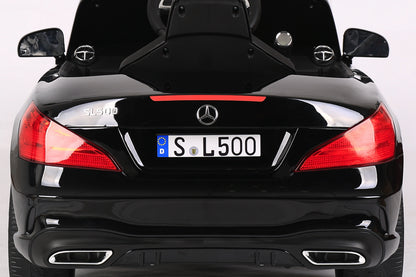 Mercedes Sl500, 12 Volt Elektrische Kinderauto Met Een Lithium Accu, Rubberen Banden, Leder Zitje En Meer!