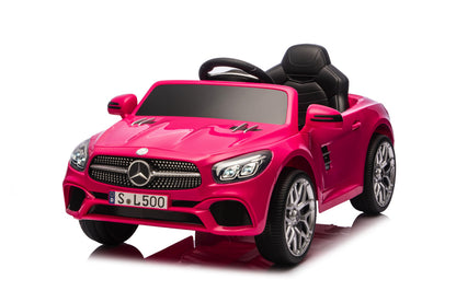 Mercedes Sl500, 12 Volt Elektrische Kinderauto Met Een Lithium Accu, Rubberen Banden, Leder Zitje En Meer!