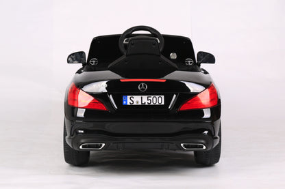 Mercedes Sl500, 12 Volt Elektrische Kinderauto Met Een Lithium Accu, Rubberen Banden, Leder Zitje En Meer!