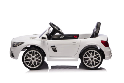 Mercedes Sl500, 12 Volt Elektrische Kinderauto Met Een Lithium Accu, Rubberen Banden, Leder Zitje En Meer!