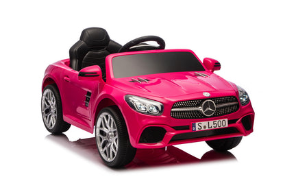 Mercedes Sl500, 12 Volt Elektrische Kinderauto Met Een Lithium Accu, Rubberen Banden, Leder Zitje En Meer!