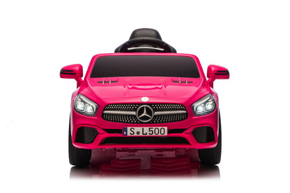 Mercedes Sl500, 12 Volt Elektrische Kinderauto Met Een Lithium Accu, Rubberen Banden, Leder Zitje En Meer!