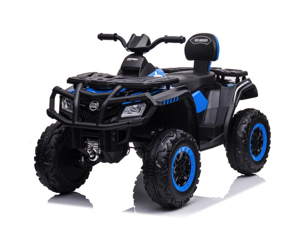 24 Volt Lithium Elektrische Quad, 4 Motoren, Rubberen Banden, Leder Zitting En Meer!