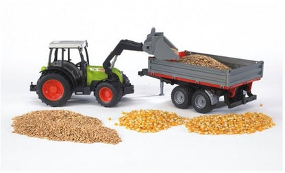 Bruder 2112 Claas Nectis 267 F met Voorlader + Aanhanger 65,5x12,9x15 cm
