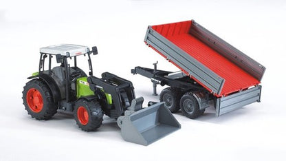 Bruder 2112 Claas Nectis 267 F met Voorlader + Aanhanger 65,5x12,9x15 cm