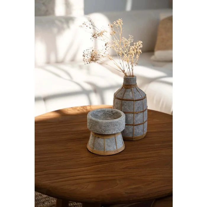 Serene Kaarsenhouder - Beton Naturel - S