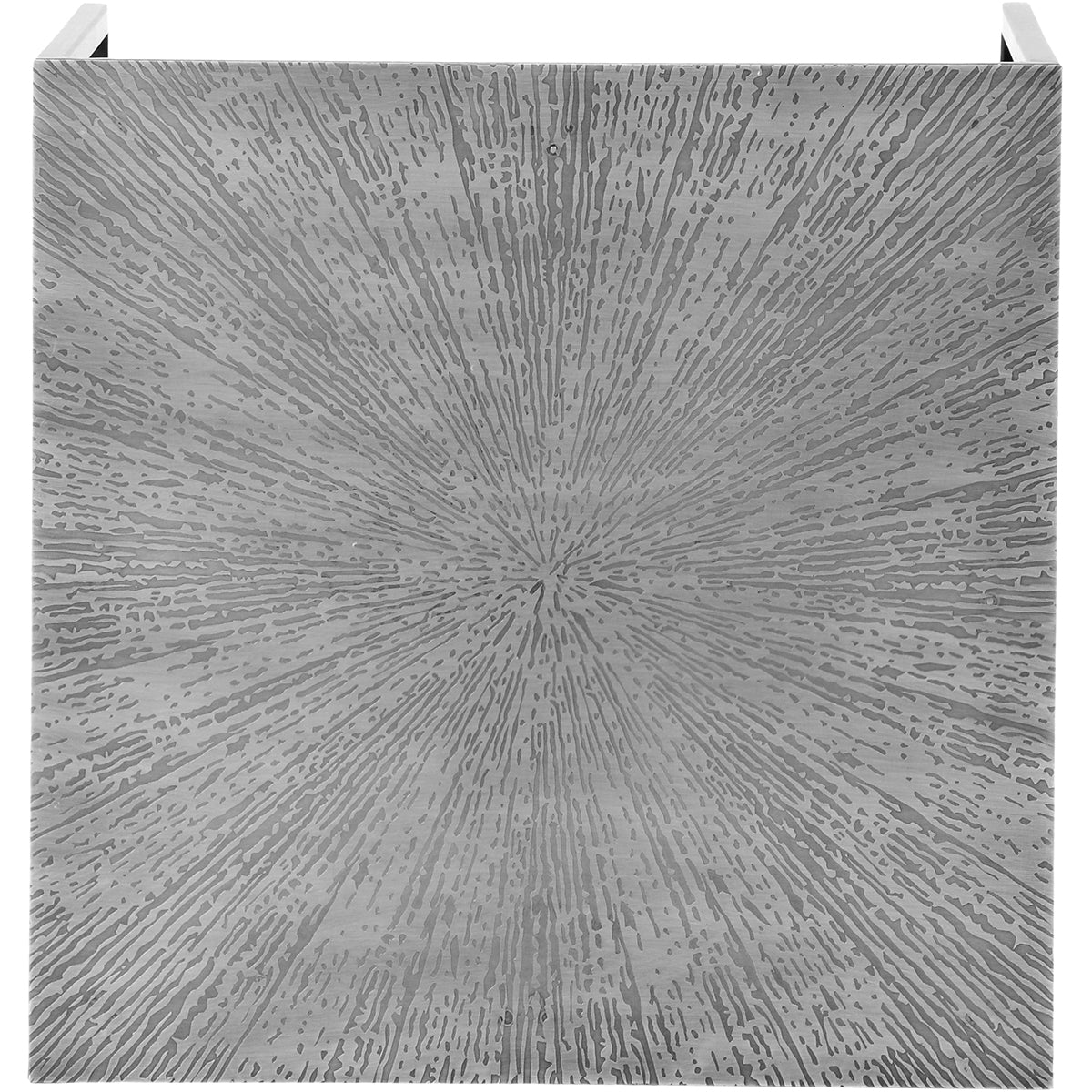Set van 2 metalen Bijzettafels vierkant 40 x 40 x 40cm Zwart/Zilver
