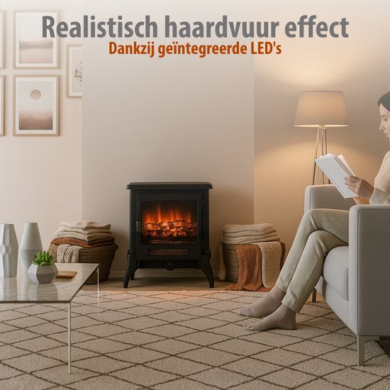 Kachel sfeerhaard Verona Led 1800W