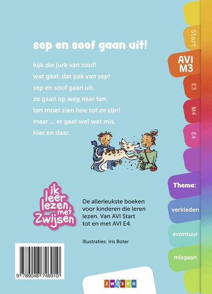 Zwijsen Boek AVI M3 Sep en Soof Gaan Uit