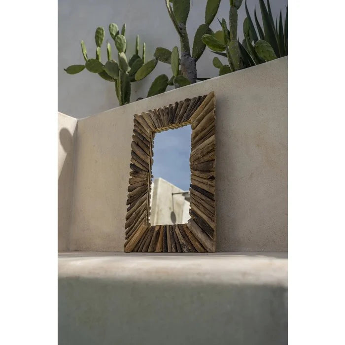 Driftwood Framed Spiegel - Naturel