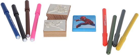 Spiderman Stempelset 11-Delig