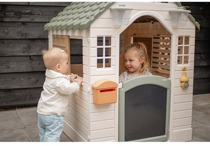 Dolu Tuin Speelhuis Met Accessoires Wit/Grijs 140X127X107.5Cm