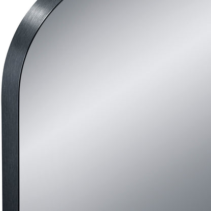Wandspiegel 150cm Zwart Metaal