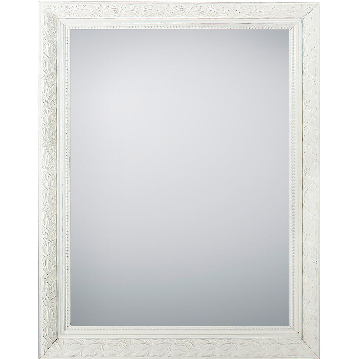 Wandspiegel 70cm oud wit