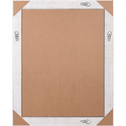 Wandspiegel 70cm oud wit