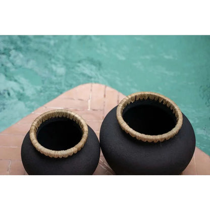 Styly Vaas - Zwart Naturel - L