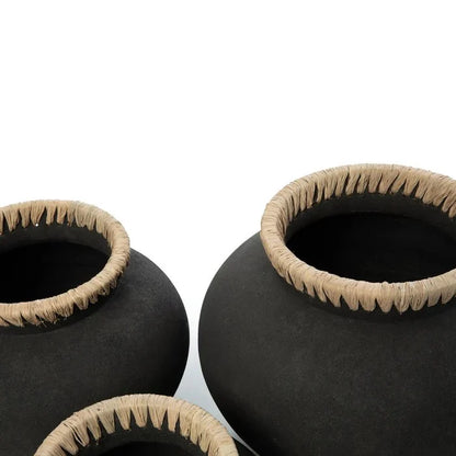 Styly Vaas - Zwart Naturel - L