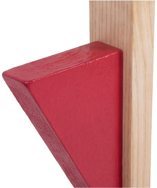 Houten stelten met gekleurde voetsteun set van 2