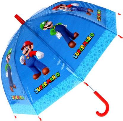 Super Mario Kinderparaplu 69 cm Blauw