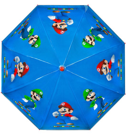 Super Mario Kinderparaplu 69 cm Blauw