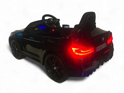 Bmw M5,Lithium, Leder Zitje, Rubberen Banden, Kinder Accu Auto!