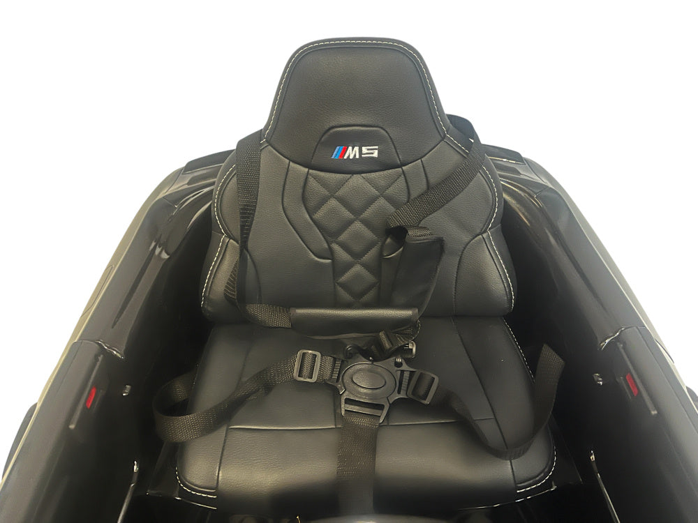 Bmw M5,Lithium, Leder Zitje, Rubberen Banden, Kinder Accu Auto!