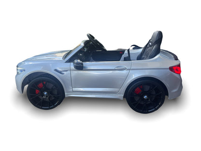 Bmw M5,Lithium, Leder Zitje, Rubberen Banden, Kinder Accu Auto!