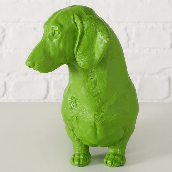 Boltze Home Figuur Tekkel groen 38x24cm