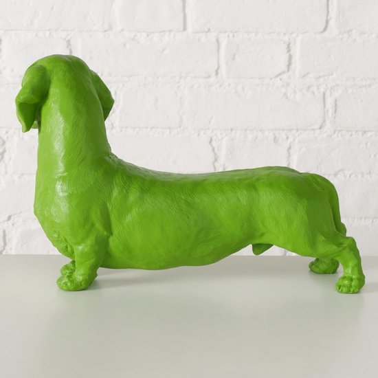 Boltze Home Figuur Tekkel groen 38x24cm