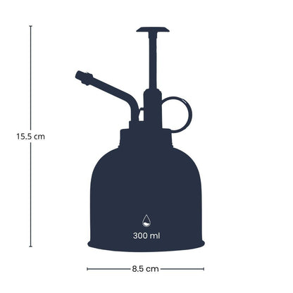 Plant Mister - Plantenvernevelaar - Rvs Plantenspuit - Donker Zilver - ↑ 15,5 Cm