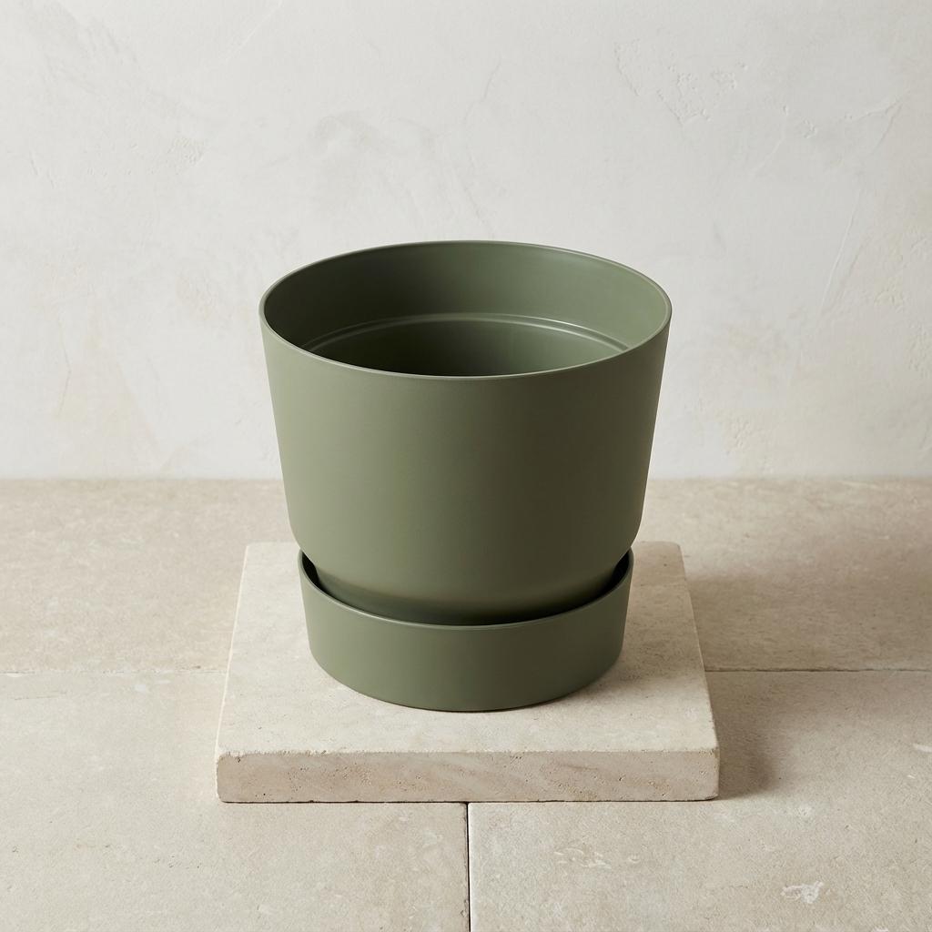 Elho Greenville Round Leaf Green