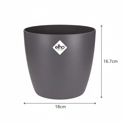 Elho Brussels Rond 18Cm Antraciet