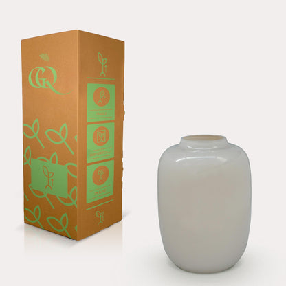 Vaas Glas - M - H35 W25 -Artic Ivory