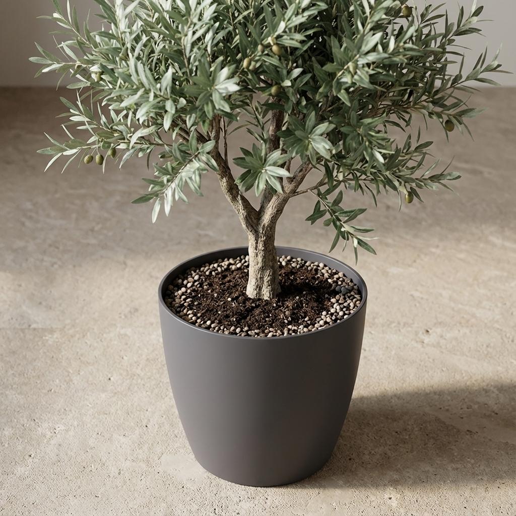 Elho Brussels Rond 18Cm Antraciet
